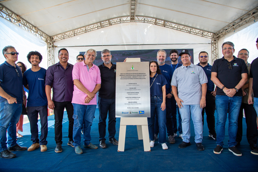 Adasa presente na inauguração do Parque Urbano Internacional da Paz e início da operação do Drenar DF 1 Adasa presente na inauguração do Parque